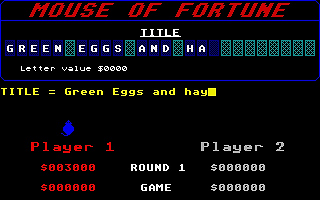Mouse of Fortune atari screenshot